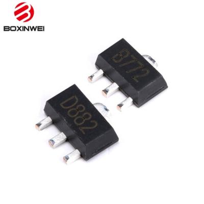 China B772 genuine original D882 30V/-30V, 30V/-30V NPN/PNP transistor, Ic=3A/-3A hfe=160~320 B772 D882 3 AM for sale