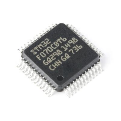 China Original STM32F070CBT6 LQFP-48 / STM32F070RBT6 LQFP-64 Microcontroller ARM Cortex-M0 48MHz/128KB 32-Bit Flash Memory, RAM: 16KB 48MHz/128KB for sale