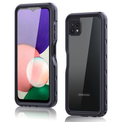 China Anti-fall iP68 Bottom Water Case Shockproof Waterproof Pouch For Samsung Galaxy A22 5G for sale