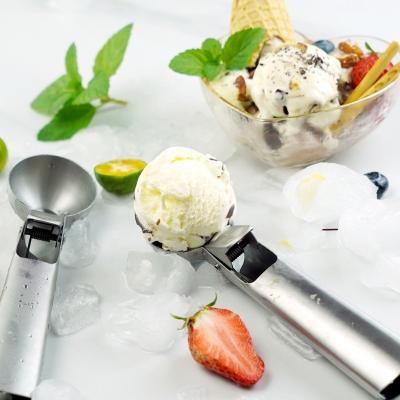 China Stocked Customize 5cm 7inch Stainless Steel Ice Cream Scoop for sale