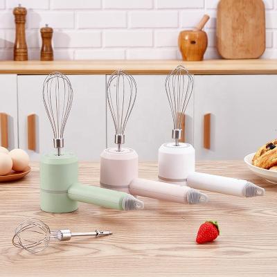 China Sustainable Cordless Portable Electric Hand Mixer Milk Cream Egg Beater For Baking Cake for sale