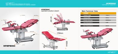 China Multifunctional Parturition Manual Hydraulic Gynecological Obstetric Delivery Bed for sale