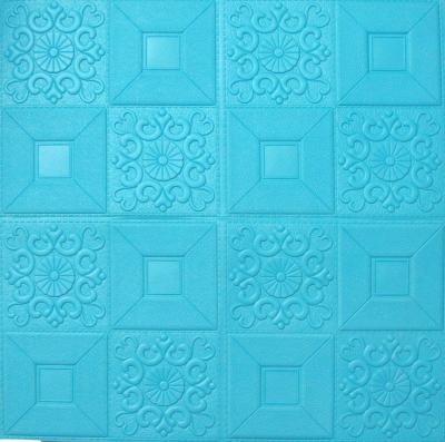 China Eco-friendly Bag Grate3D Wall Sticker Kitchen 3D Soft Paper Wall Tiles Sticker for sale