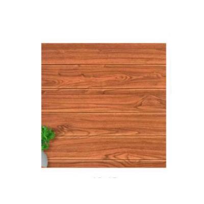 China 2021 Waterproof+ECO-Friendly Design Luxury 3d Wall Panel Wood Foam Wallpaper Sticker Shape Decorative China Factory for sale