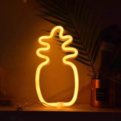 China Wedding Pineapple Neon Light Light Sign for Holiday Christmas Party Wedding Decorations Kids Room Home Decor for sale