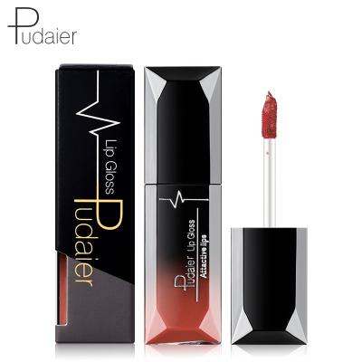 China Waterproof 21 colors matte makeup lipstick lip gloss Non Sticky Plumping Hydrating Long Lasting Lip Shimmer for sale