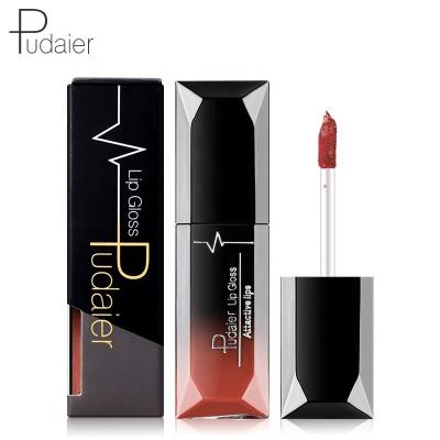 China Waterproof Pudaier matte long-lasting liquid lipstick makeup Wish hot model for sale