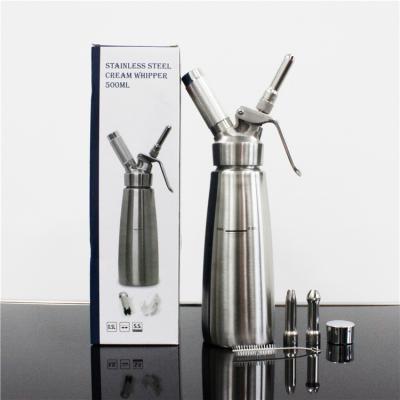 China Sustainable Hot Whipped Dessert Cream Tool Amazon Dispenser Stainless Steel for sale