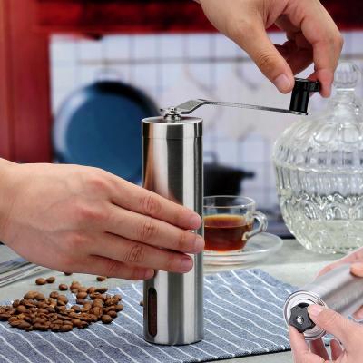 China Durable Hand Ceramic Coffee Grinder Maker, Travel Manual Coffee Bean Grinder Machine With Conical Ceramic Burrs, Adjustable for Fine/Coarse for sale