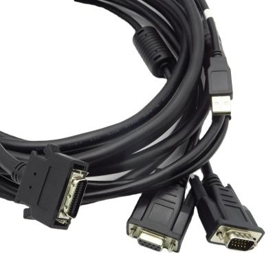 China OEM Dsub VGA Male CCTV Computer Communication Cable Assembly SCSI USB Connector Female Wire Harness D-Sub for sale