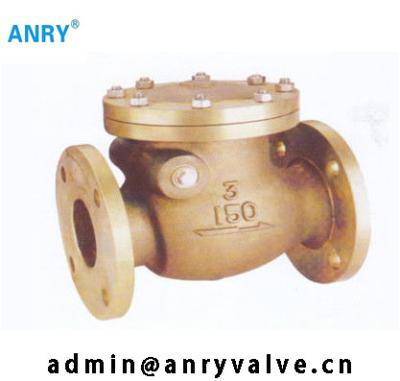 China La agua de mar de bronce de Marine Fuel Swing Check Valve C84400 B62 ensanchó RF en venta