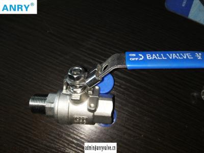 Chine 2 robinet à tournant sphérique au calibre de levier du morceau CF8 1000WOG BSP à vendre