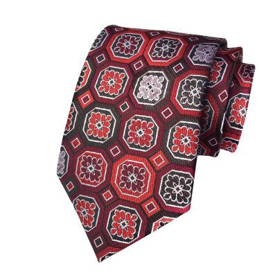 China Polyester Wholesale Custom Silk Ties High Quality Jacquard Mens Business Neck Ties Customized Classic Necktie Silk Necktie for sale