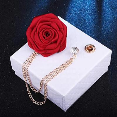 China Fashion Best Sell Mens Lapel Pin Custom Designer Brooches And Pins Pins Fashionable Wedding Corsage Flower for sale