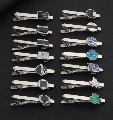 China Fashion Hot Selling Customized Hot Sales Fashion Trend Business Flag Creative French Tie Clips Men for sale