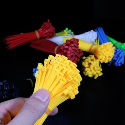 China Factory direct 66 threads black color self-locking nylon cable ties zip ties UV resistant nylon plastic ties for sale