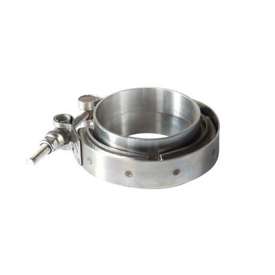 China Filter Card Covers 3 Inch Flange Assembly Kit Stainless Steel Exhaust Male Female V-Band Flange for sale