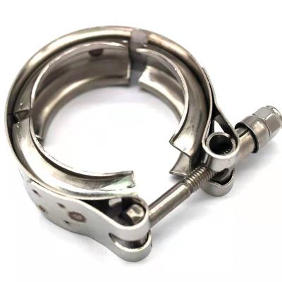 China Stainless Steel V Band Clamps Factory Price V Type Turbocharger Clamps V Clamps For Car Exhaust Pipes for sale