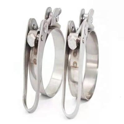 China Stainless steel safe and frequent quick release and release release pipe clamp for sale