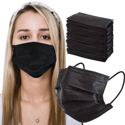 China Cute Black Disposable Face Mask Breathable Medical Protective Surgical Masks OEM Medical Grade 3ply for sale