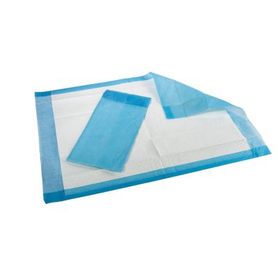 China Healthy Medical Sue Hot Selling Medical Nonwoven Waterproof Absorbent Hospital Incontinence Bed Pads Blue for sale