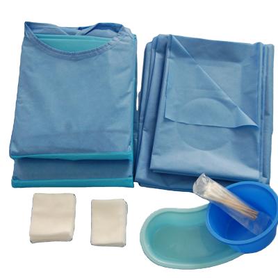 China Healthy Medical Sue Cheap And Fine Use Ward Disposable Operation Intervention Kit for sale