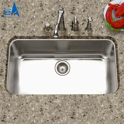 China Faucet Easy Clean OEM ODM Free 5 Years Warranty Modern Kitchen Sink Stainless Steel Undermount Single Bowl Single Bowl for sale