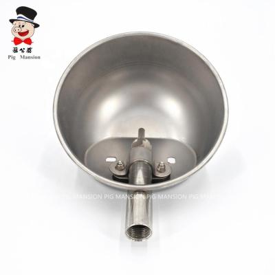 China Manufacturer Modern Pig Farm System Stainless Steel Bowl Direct Sale Round Drinking Pig Drinker Well for sale