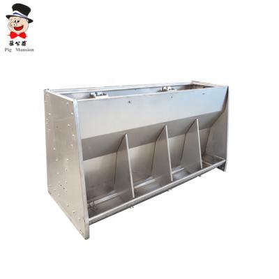 China Farms Stainless Steel Pigs Feed Trough For Pigs Automatic Pig Feeder for sale