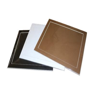 China Wholesale Decorative Photo Frame 19x18 Cream Core Paper Photo Frame Matboard Passepartout Acid Free With Plastic Bag for sale