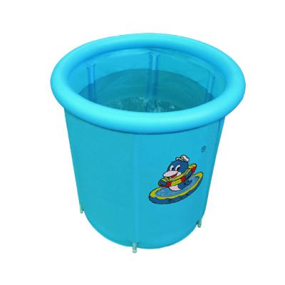 China Imported Thicken Environmental Baby Swimming Pool Garden Pool Folding PVC Stand PVC Inflatable Baby Pool for sale