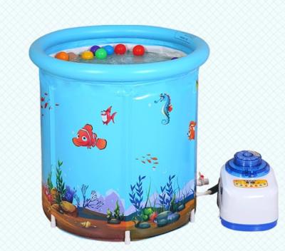 China Round Bathtub And Sauna PVC Baby Pool For Home Bathtub With Sauna for sale