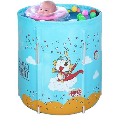 China Environmental and non-toxic Plastic Folding PVC Baby Bathtub with High Quality and Inflatable Baby Bathtub for sale