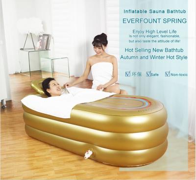 China PVC 0.3mm Inflatable Steamer Bathtub For Adult for sale