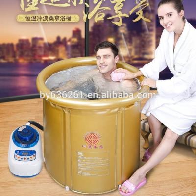 China 2020 New Computer Control Panel Hot Selling Massage Thermostatic Adult Bathtub Unique Patented Portable Sauna for sale