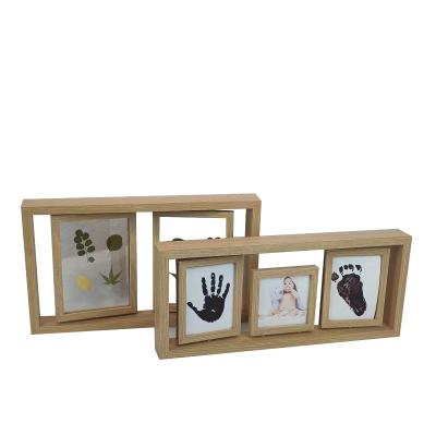 China Mengkai Modern Elegant Home Decorative Customized Collage Photo Wooden Frame for sale