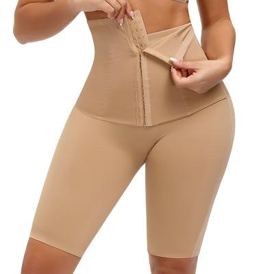 China Antibacterial High Breasted Flat Angle Pants Waist Trainer Corset Body Belly Postpartum Abdominal Control Slimming Pants for sale