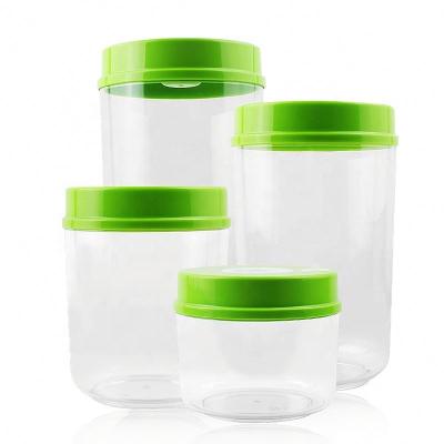 China Cool Sets 700ML 1000ML 1600ML 2200ML Freshness Preservation Vacuum Kitchen Ware Kitchen Canister 4 Pieces For 1 Set for sale