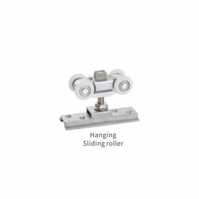 China Soft Closing Hanging Sliding Door Hardware Wheels Roller Set Sale Premium Minimalist Customizable Traditional Steel Wood Window for sale