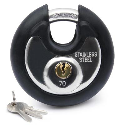 China Stainless Steel 304 Self Storage Unit Latches Stainless Steel Disc Padlock,Disc Padlock In Stock for sale