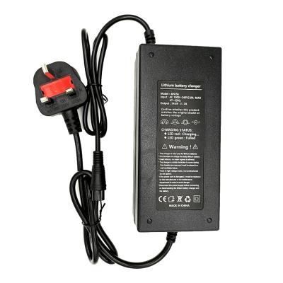 China Standard Electronic Battery 48V 52 V58.4V3A Car Charger Two Rolled Vehicle Charger 16S LiFepo4 for sale