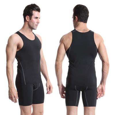 China Wholesale Factory Wholesale Mens Breathable Moisture Wicking Gym Active Sport Performance Sleeveless Training Shirt for sale