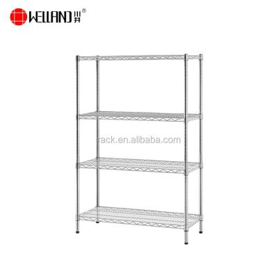 China Stocked NSF Approved Heavy Duty 250kg #201 S/S Stainless Steel Storage Wire Racking Shelving for sale