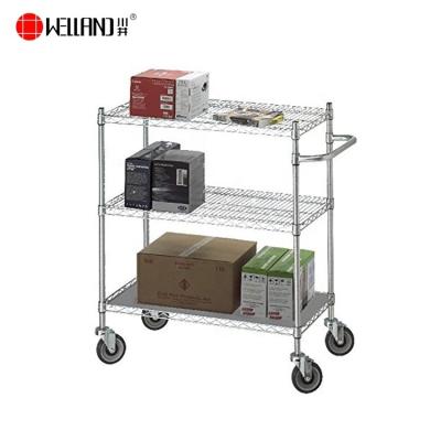 China Storage 3 Tier Multi Purpose Mobile Delivery Cart Cart for sale