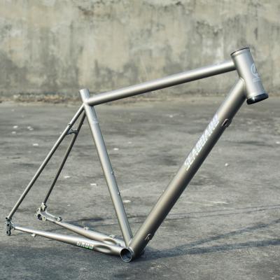 China Lightweight 700C 650B chromoly OEM CR-MO pipe shaped steel lightweight custom post mount 160mm disc gravel bike bicycle frame for sale