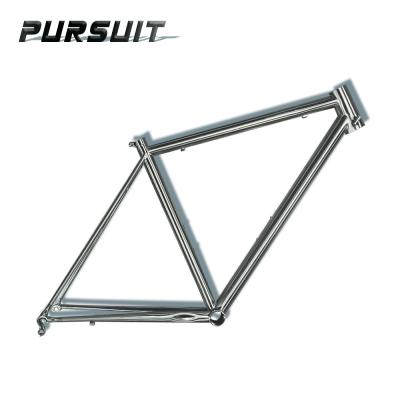 China Road Bikes 2022 Super Light OEM CR-MO Chromoly Pipe Shaped Steel Road Bike Bicycle Custom Frame for sale