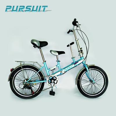 China Folding Bike 20inch Steel Aluminum Steel Tandem Bicycle for sale