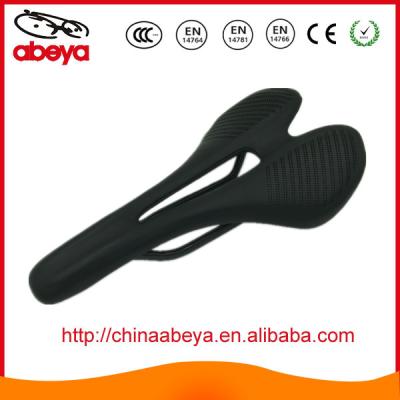 China Mens Full Carbon Mountain Bicycle Saddle With Leather for sale