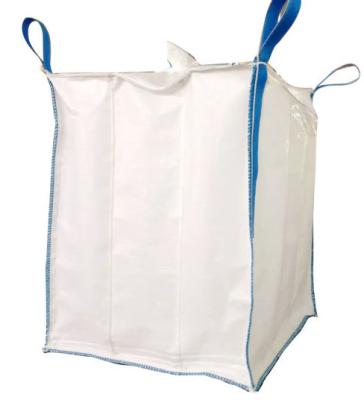 China Antistatic PP Woven Sack Bags , 4 Loops Fibc Baffle Bulk Packaging Bags for sale