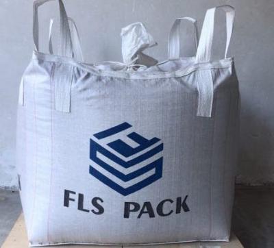 China White Polypropylene Jumbo Bags , Pp Super Sacks For Cement / Lime Packing for sale